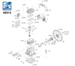 Запасные части к компрессорам на головке Fiac AB 515 (выпуск после 12.2012)